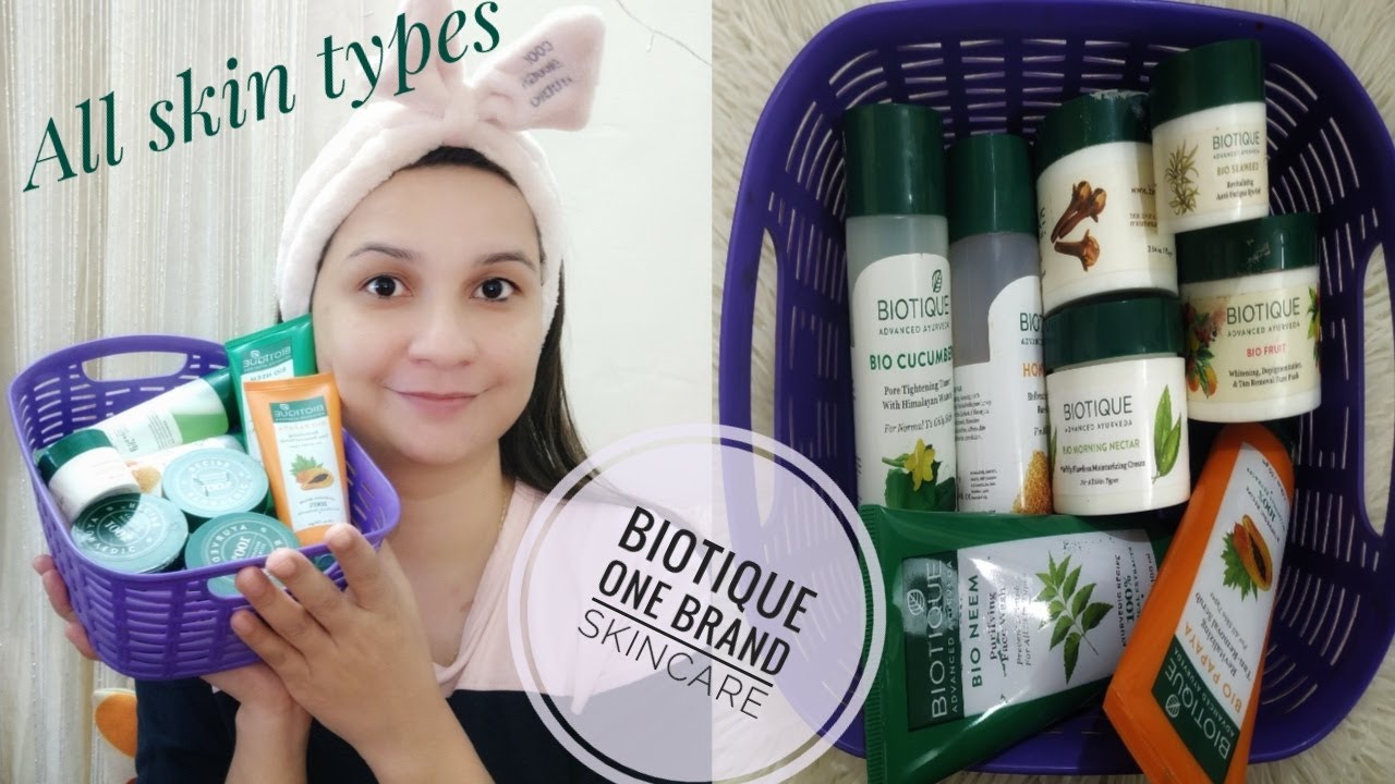 Biotique one Brand Skincare for All skin types 2020 ll Skincare routine with Biotique ll