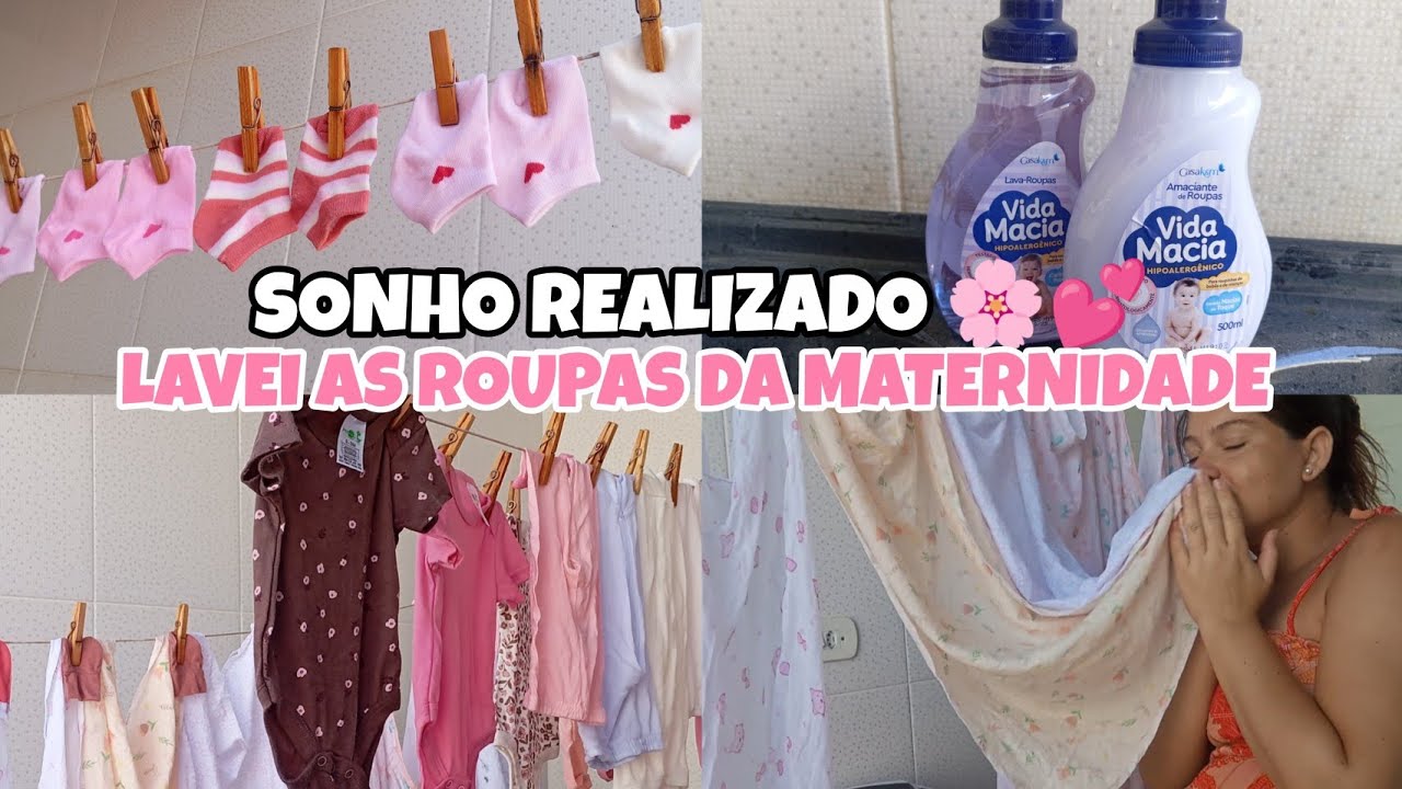 Comecei a lavar as roupinhas da minha nenêm/ REALIZANDO UM SONHO! 💕🌸