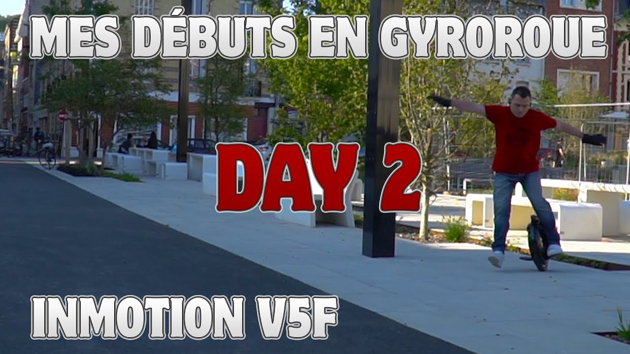 TEST | Mes débuts en Gyroroue | Day 2 | Inmotion V5F Sony A6400 | Ça progresse bien !😉