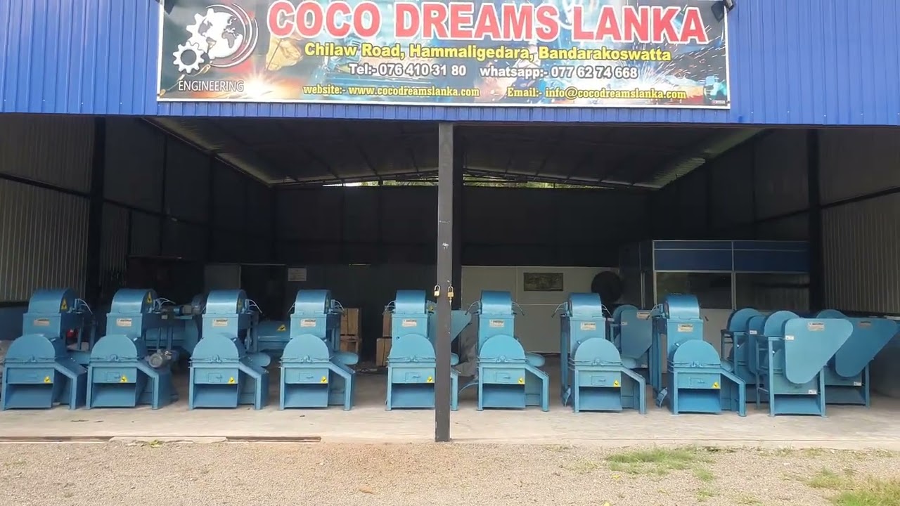 The Best Coconut husk Chips Double Face Machine Made In Sri Lanka