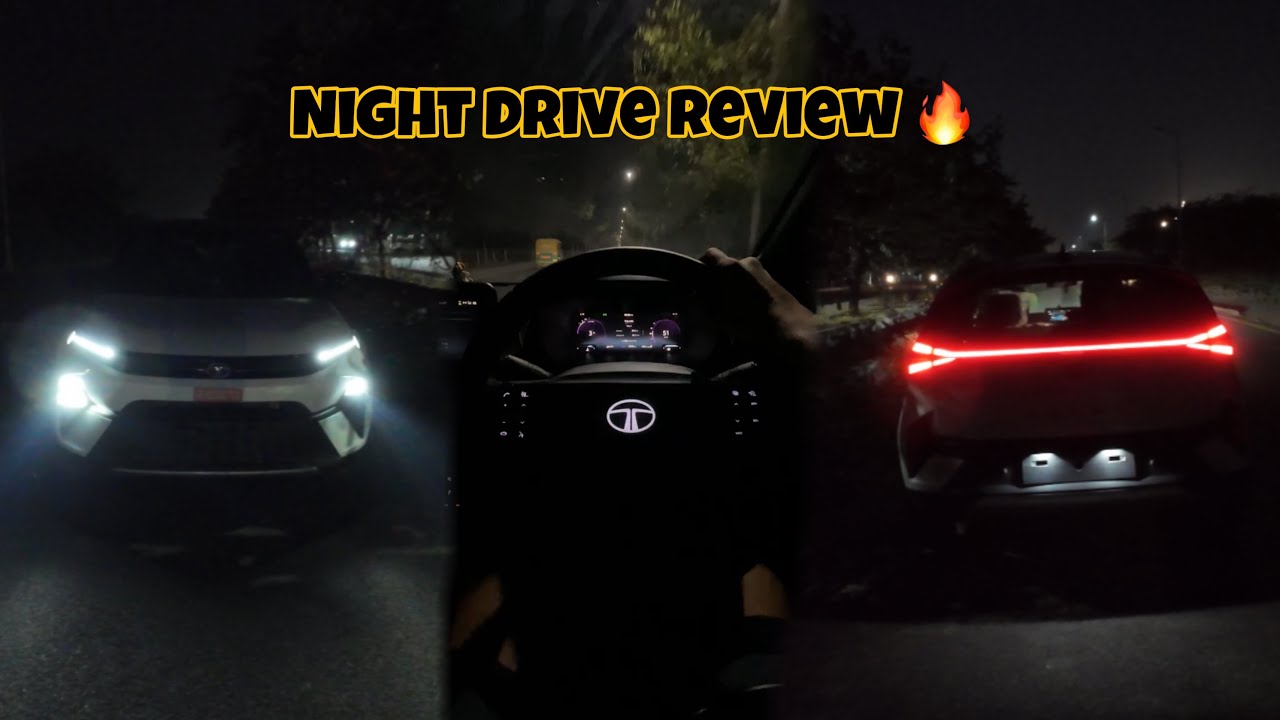 Tata Nexon Facelift Drive Review Night | My Ank