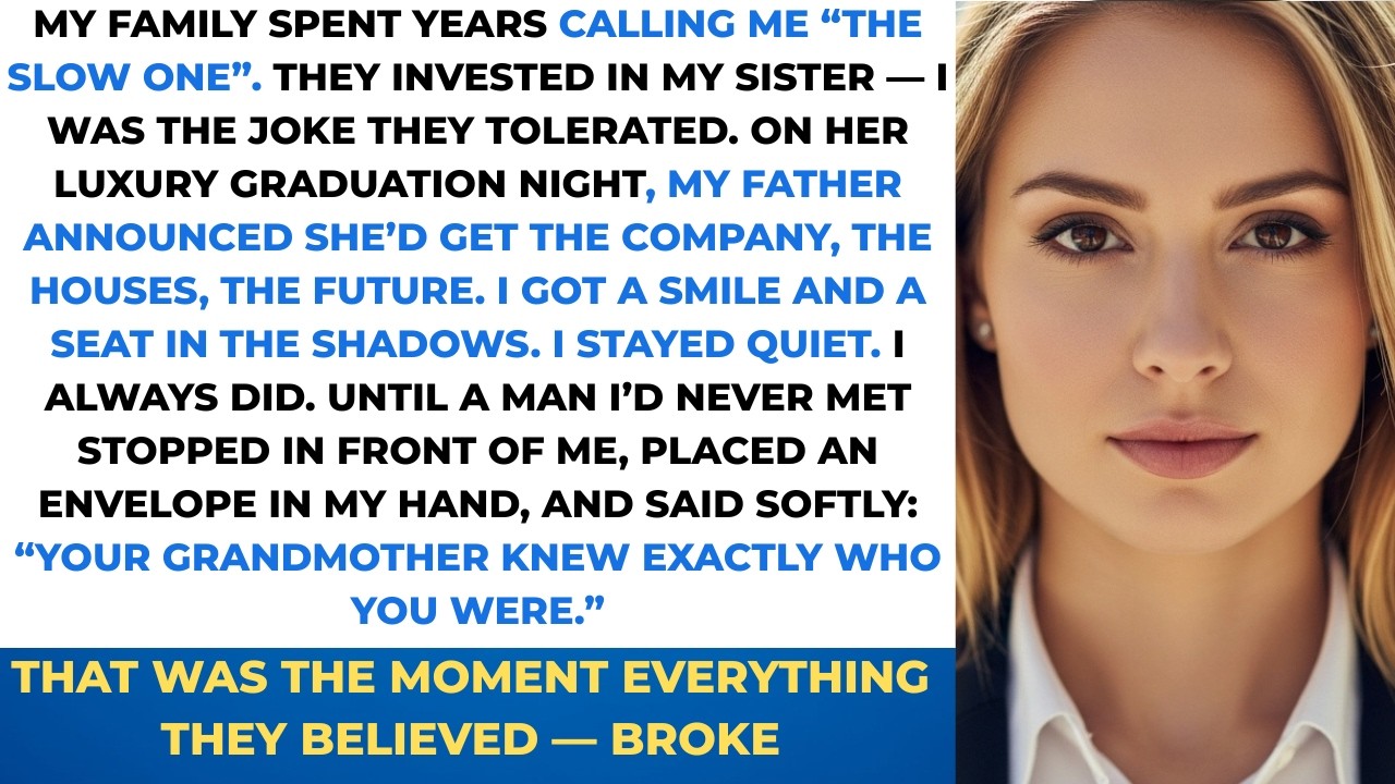 My Parents Gave My Sister Everything… Then a Stranger Handed Me the Truth