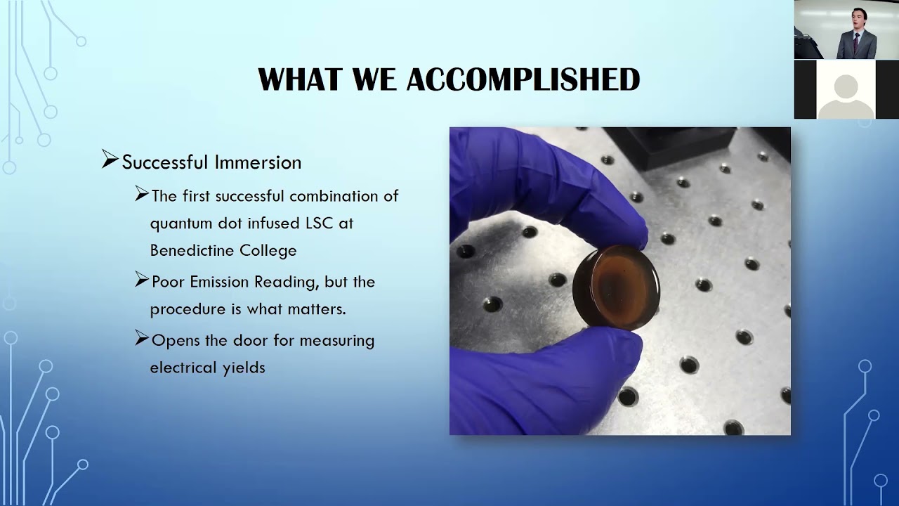 Luminescent Solar Concentrators and the Harvest of Solar Energy: Discovery Day 2021