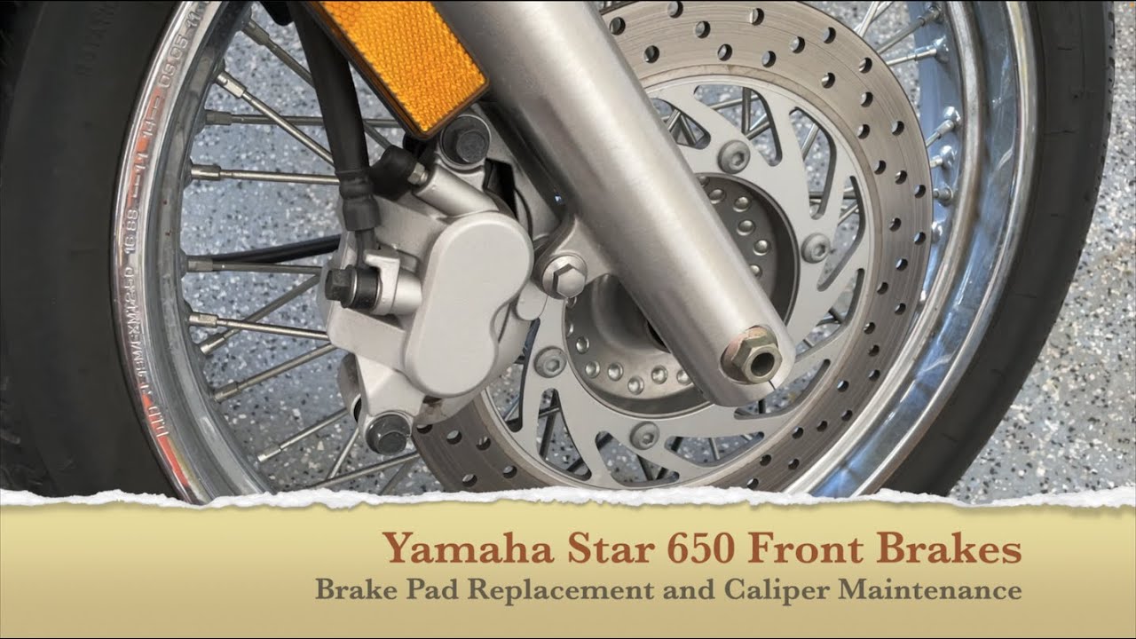 Yamaha Star 650 Front Brake Pad Replacement and Caliper Maintenance
