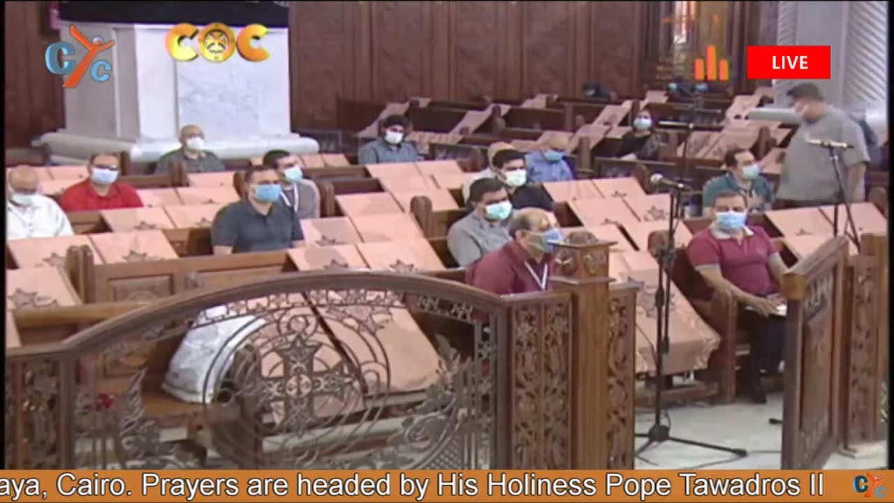 Live Egypt : The Prayers of Great Friday Holy Pascha from the Cathedral of Saint Mark, Cairo