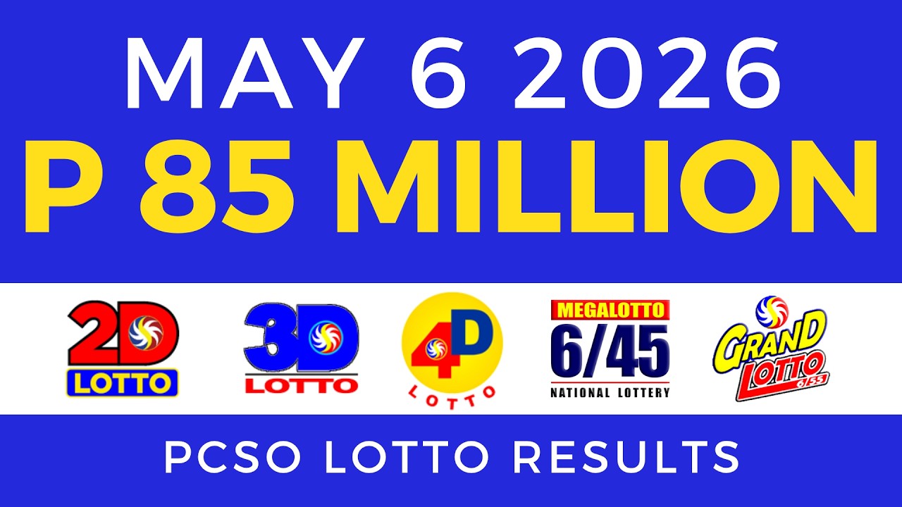 Lotto Result May 6 2026 9PM PCSO