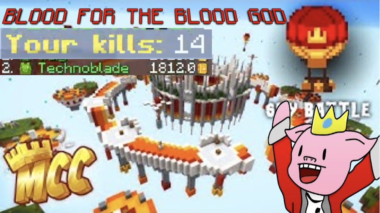 Technoblade goes on a rampage in Minecraft Championship (Sky Battle)