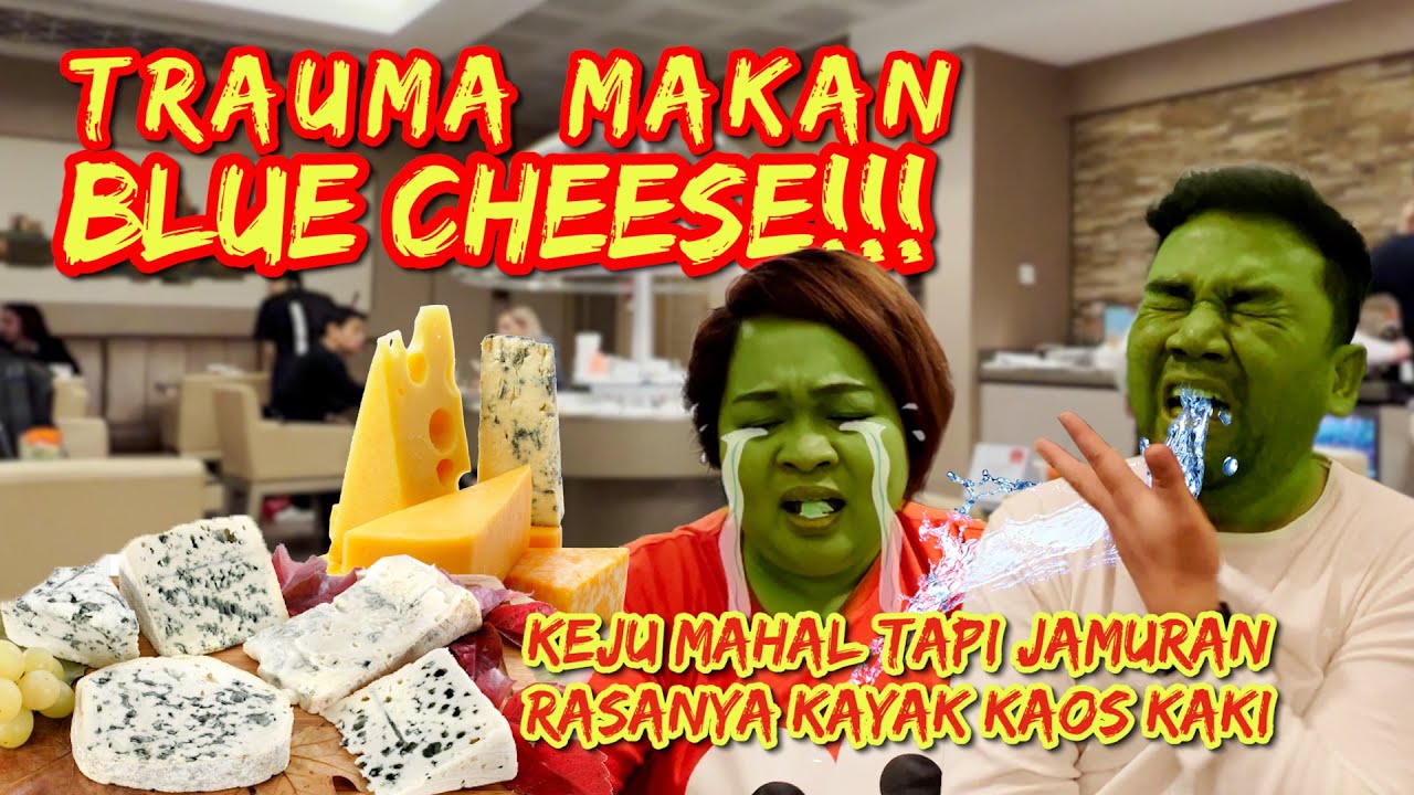 TRAUMA BANGET🤮CHALLENGE MAKAN BLUE CHEESE (KEJU BERJAMUR)🔥RASANYA KAYA KAOS KAKI⁉️#bluecheese