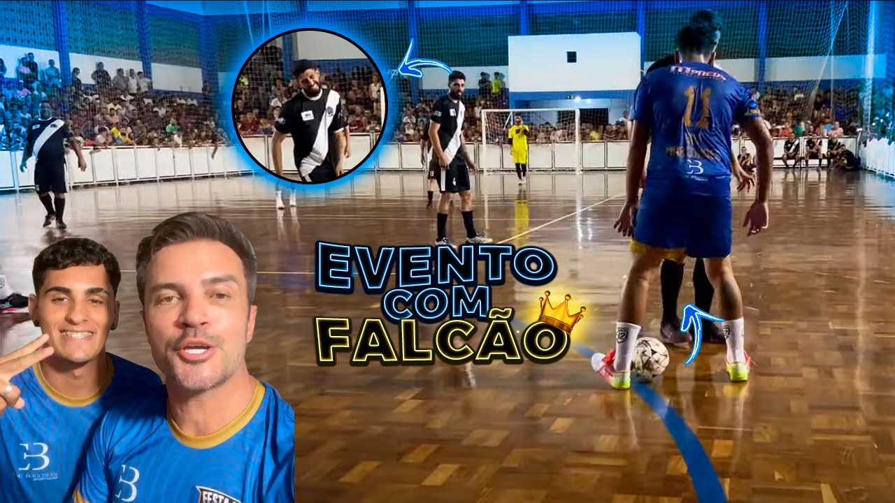 JOGUEI COM O REI FALCÃO 👑😱 - show de dribles -