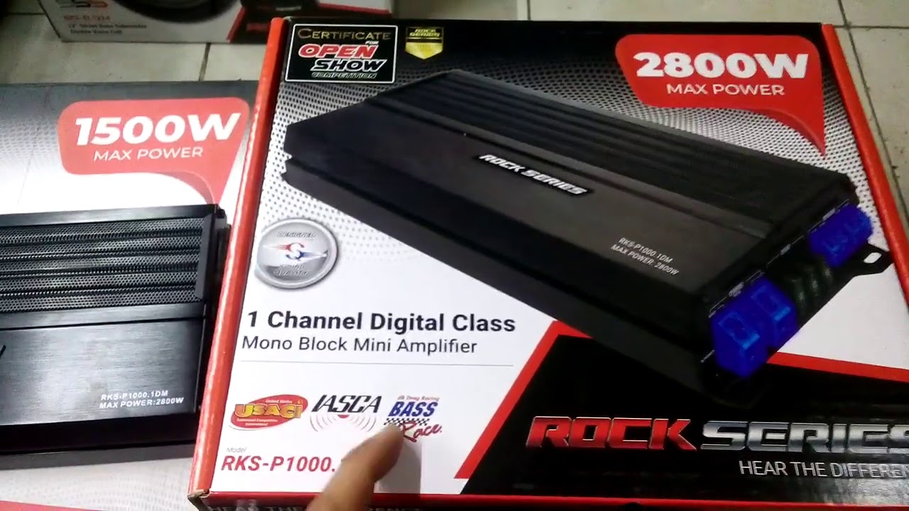 Amplicador Rockseries Nano modelo p1000.1D clase d 1400w rms