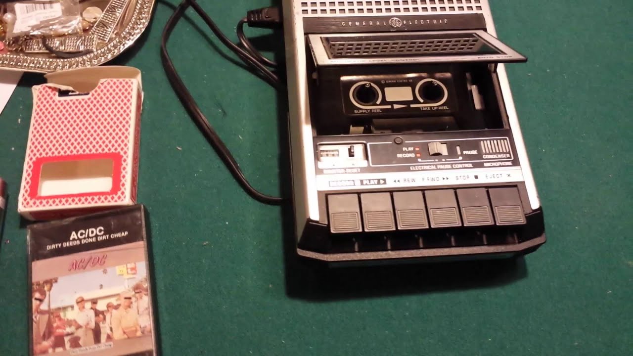 GE General Electric Cassette recorder player 3-5152A