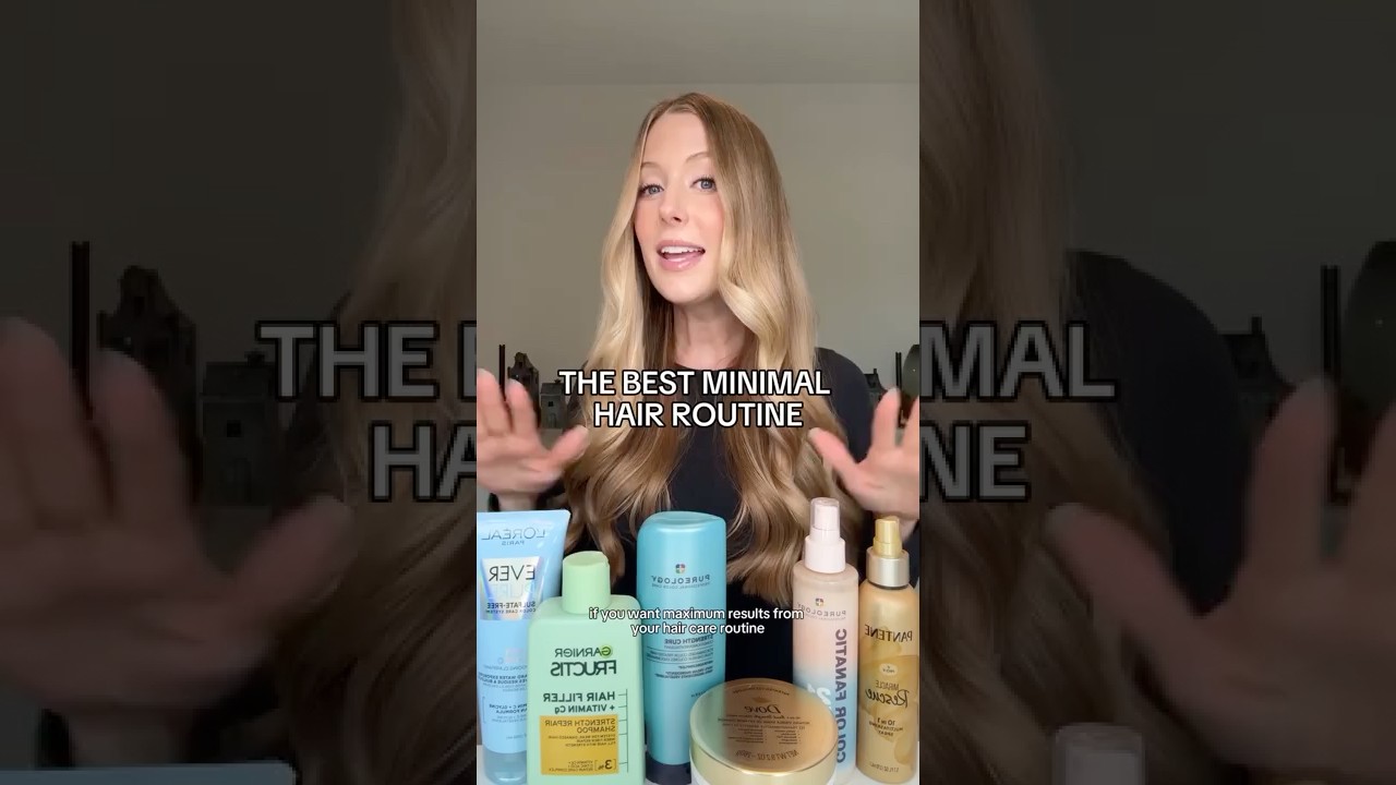 The BEST minimal hair routine!