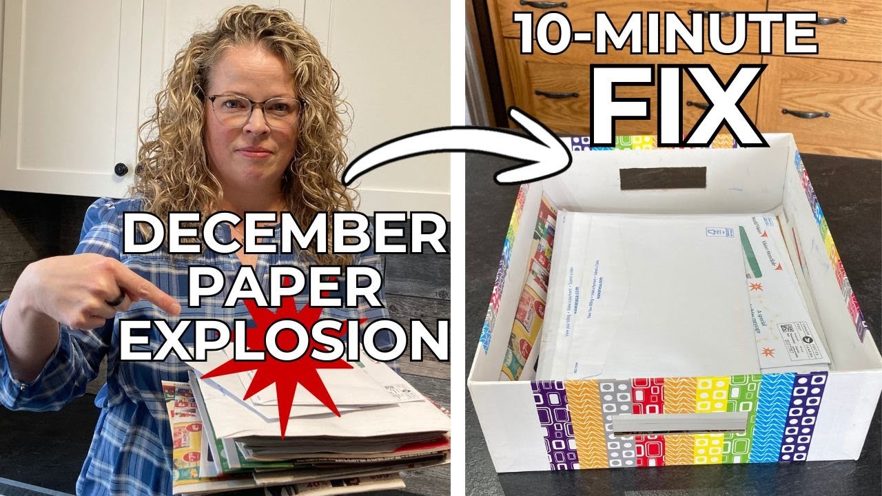 Holiday Paper Clutter - How to Stay Organized When Everything Explodes in December