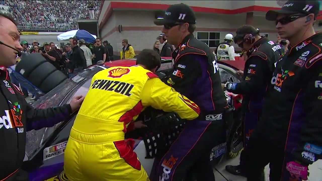Joey Logano and Denny Hamlin fight at Bristol!!!