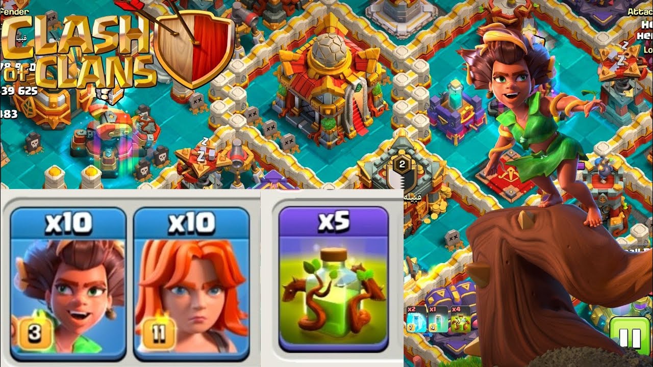 TH16 ROOT RIDER VALKYRIE WITH OVERGROWTH SPELL ATTACK STRATEGY! BEST TH16 ATTACK STRATEGY | coc gal