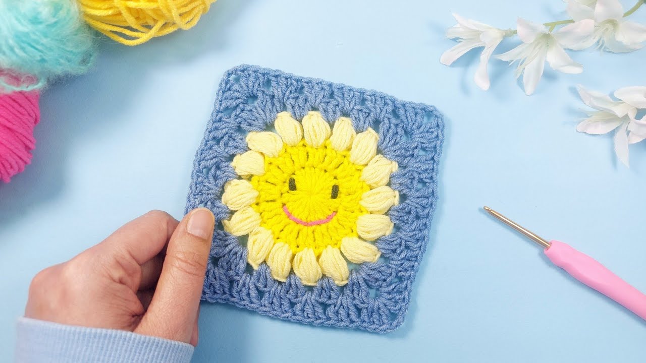 Turn Yarn into Sunshine! 🌞 Stunning Crochet Granny Square