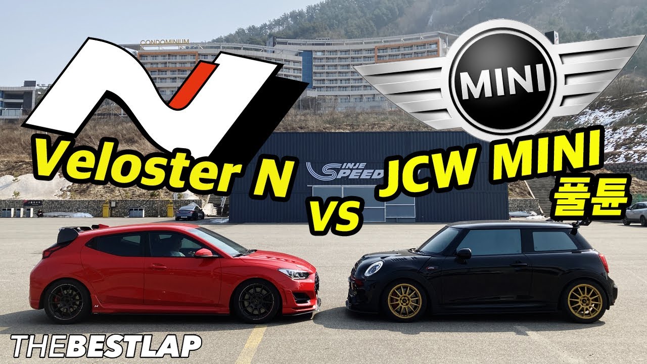 JCW 풀튠 미니의 도전!! 구독자 서킷 배틀 JCW MINI vs 벨로스터N DCT