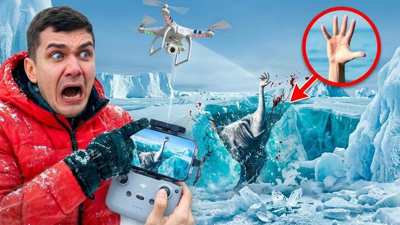 MY DRONE CAUGHT HAND SEA MONSTER in REAL LIFE!