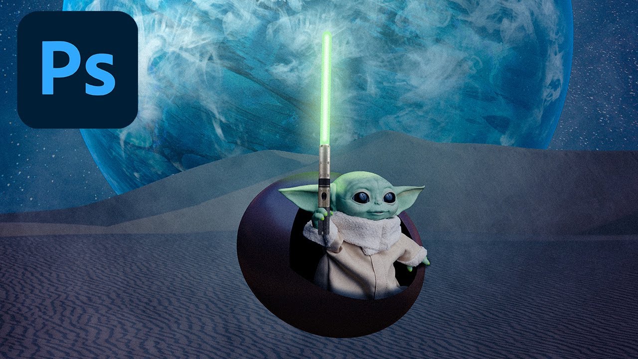 Level Up Your Photoshop Skills with Baby Yoda Compositing