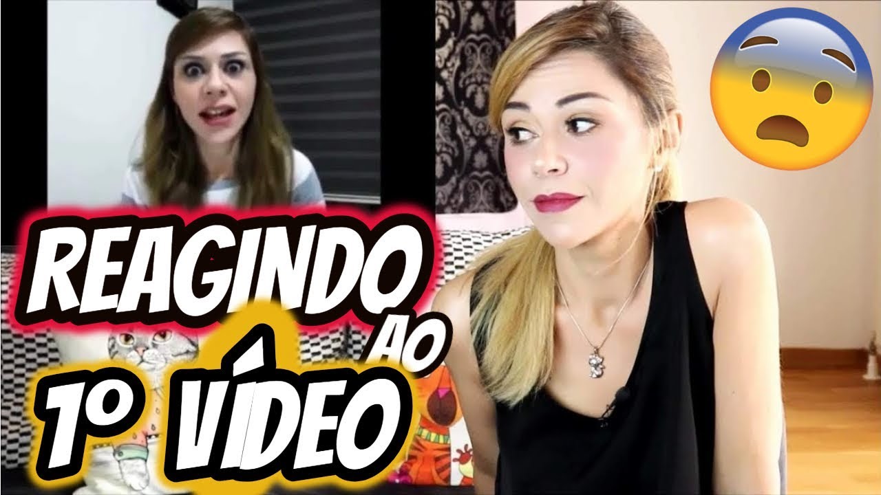 REAGINDO AO MEU PRIMEIRO VÍDEO 😂😬
