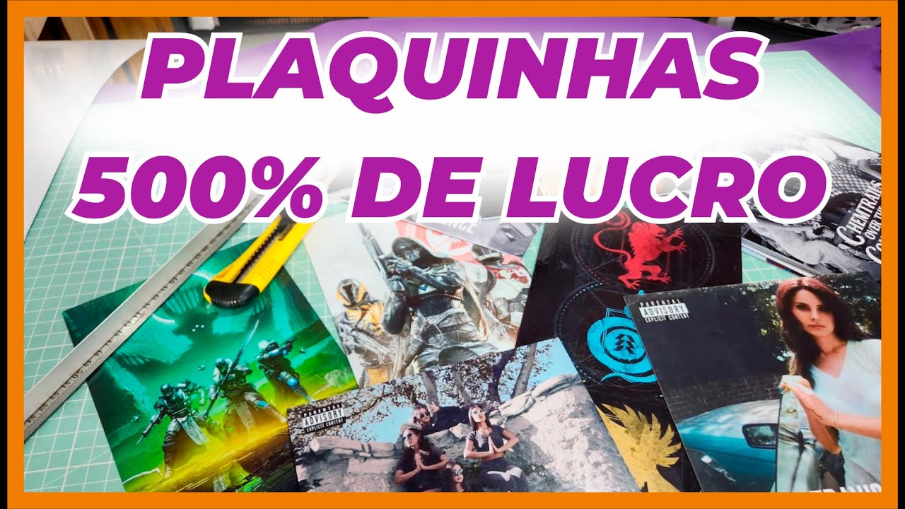 Lucre alto com plaquinhas / Adesivagem em pvc com impressão comum