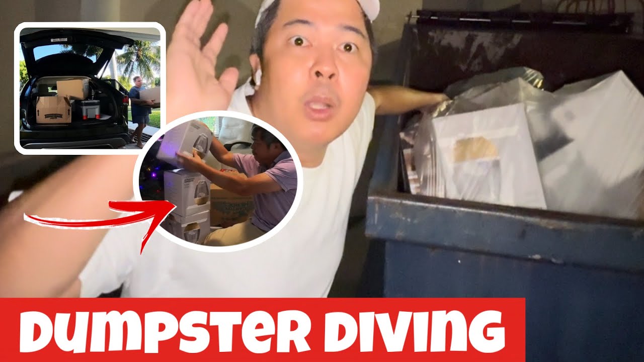 Dumpster Diving: Puno Ang Car Ng Mga Appliances at Pagkain Galing sa Basura | Euhannes & John