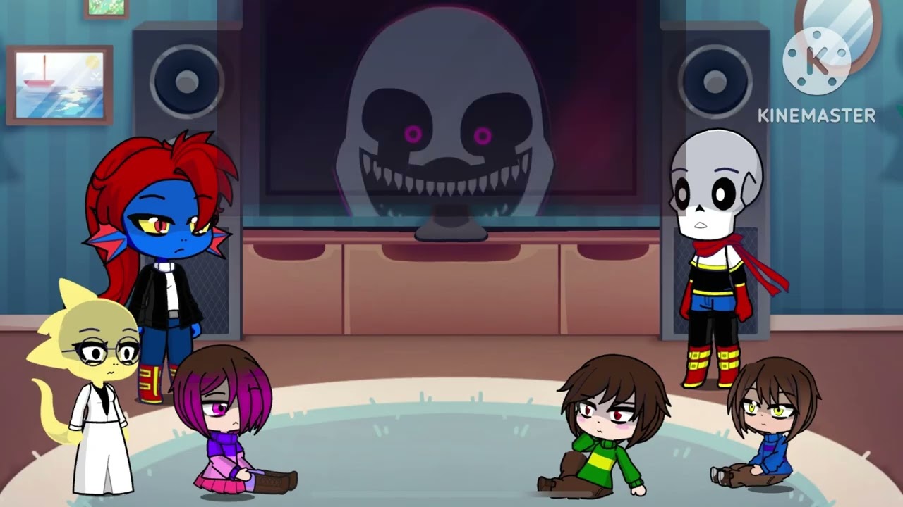 Undertale reacts to Frisk vs Springtrap