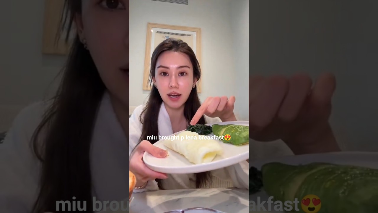 miu brought p'lena breakfast🥰 #miunatsha #lenamiu #thaigl #mysafezoneseries #wlw