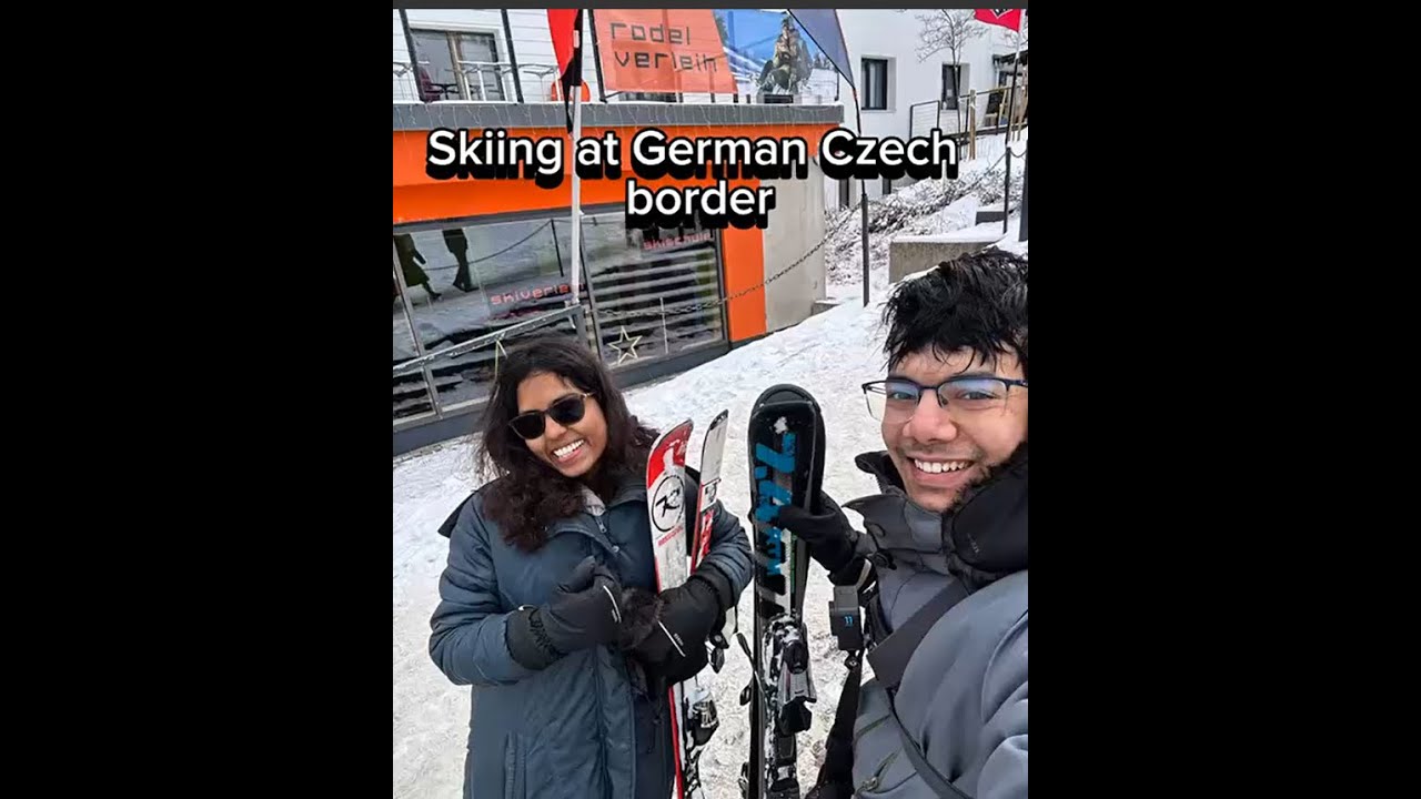 We went to Skiing for the first time | German-Czech Border ⛷️