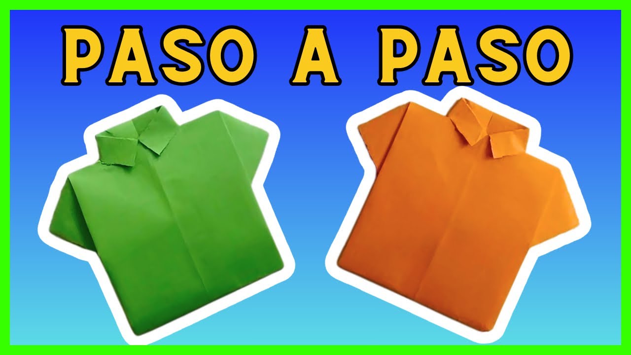 ⩥ Cómo hacer una CAMISA en ORIGAMI