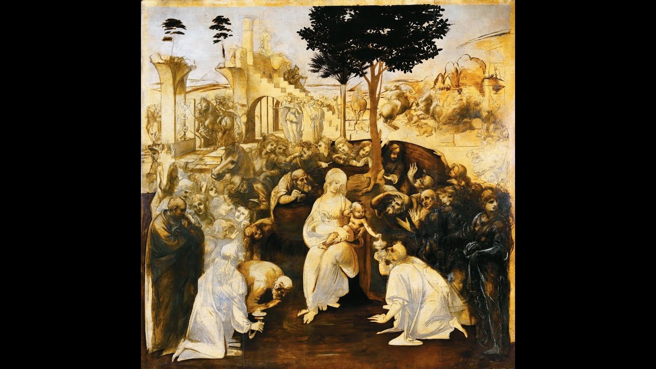 Leonardo da Vinci, l'Adorazione dei Magi