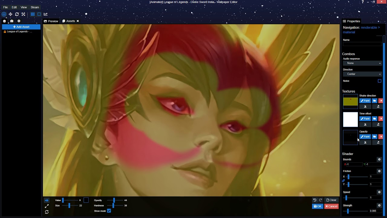 Wallpaper Engine Tips & Tricks: Adding a blink animation using shake!
