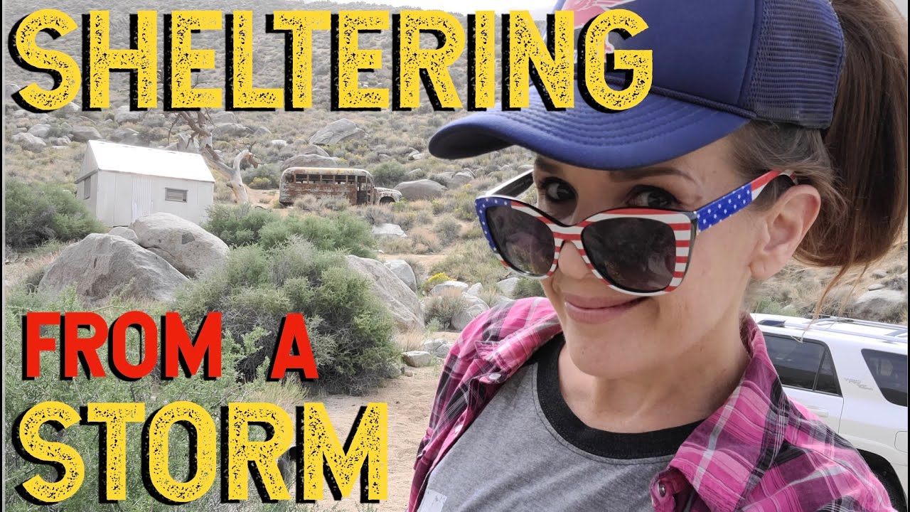 Sheltering From a Storm in an Old Prospector's Cabin in the Mountains of Death Valley