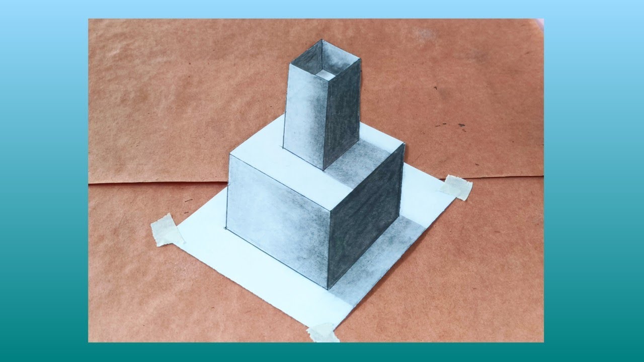 Easy 3D Drawing Step by Step For Beginners ।।