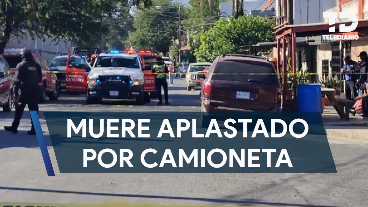 Muere adulto mayor tras ser aplastado por camioneta mientras la reparaba en Monterrey