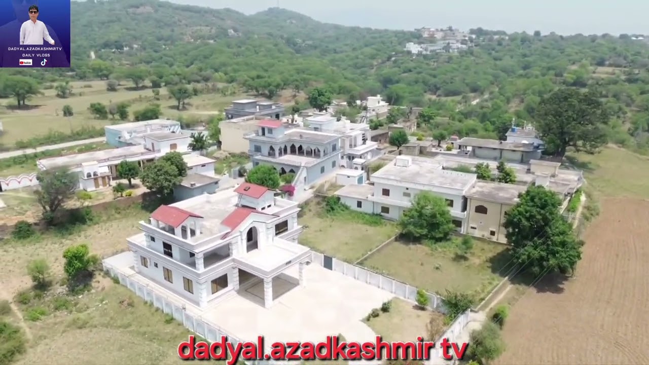 Drone view of Thara,Dadyal,Azad Kashmir 2024
