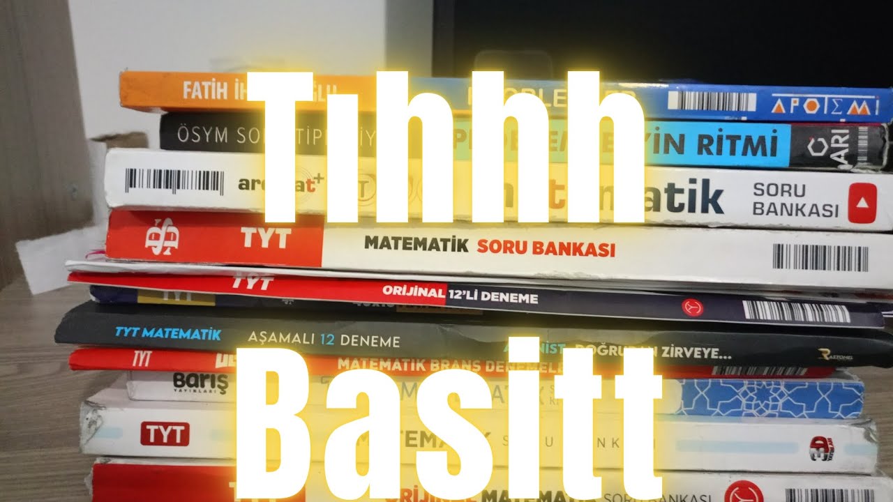 Çözdüğüm TYT matematik kitaplarını gösterdim ve objektif bir şekilde yorumladım. 