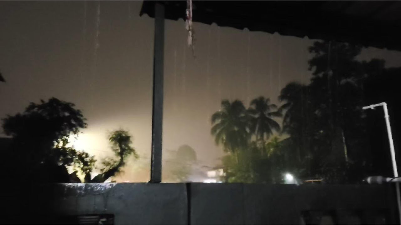 Powerful Torrential Rain on Tin Roof  Authentic Farmhouse Rain Sounds