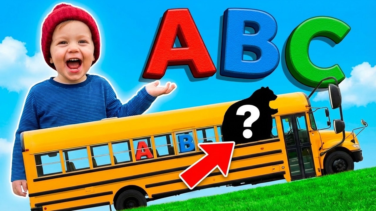 Letters on the Bus Go Round and Round! 🚌 ABC Phonics Song for Toddlers