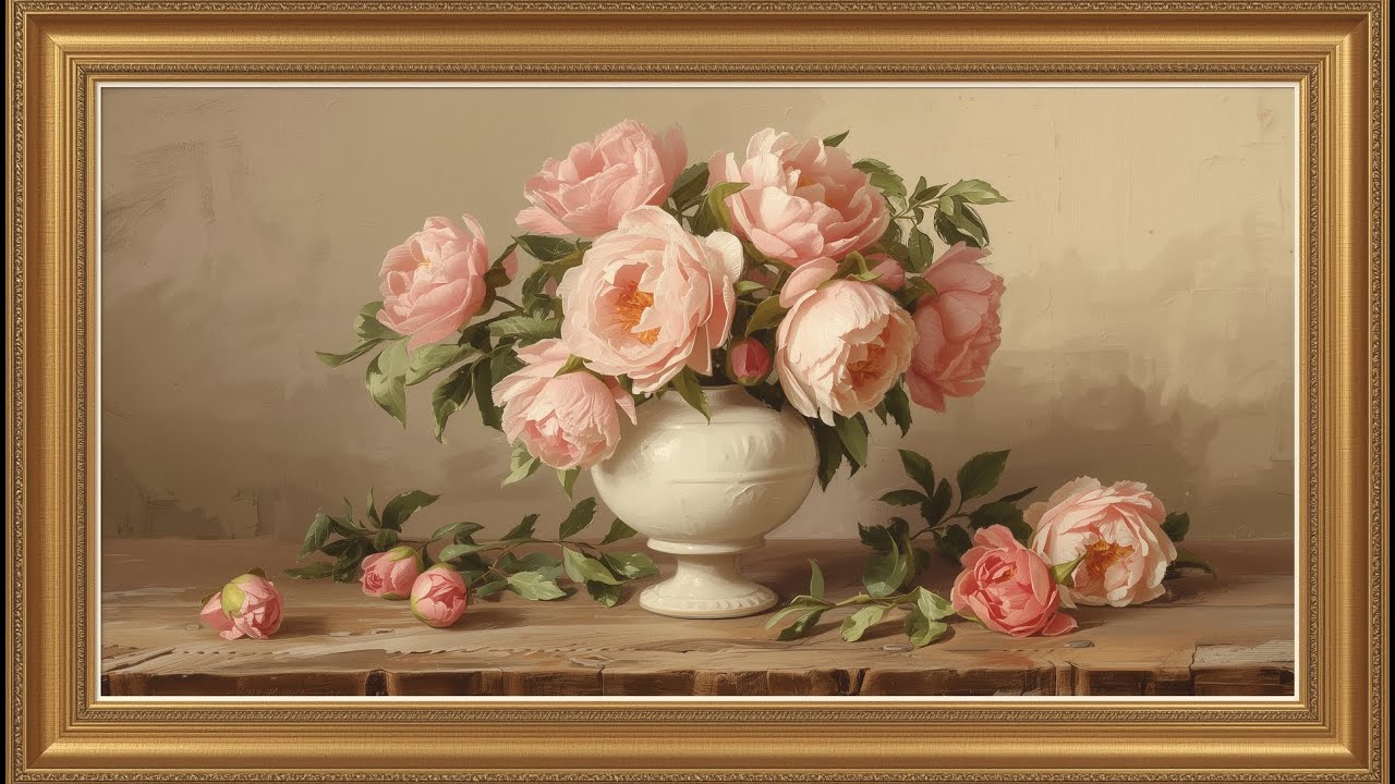 Vintage Floral TV Art 🌸 Free 2 Hour Screensaver for Samsung Frame TV