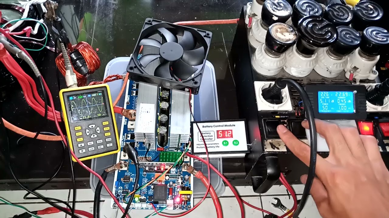 260216TV8WE5MK Test uji LVD voltage & beban KIT INVERTER PSW EGS002 TO247 20Mosfet 48V