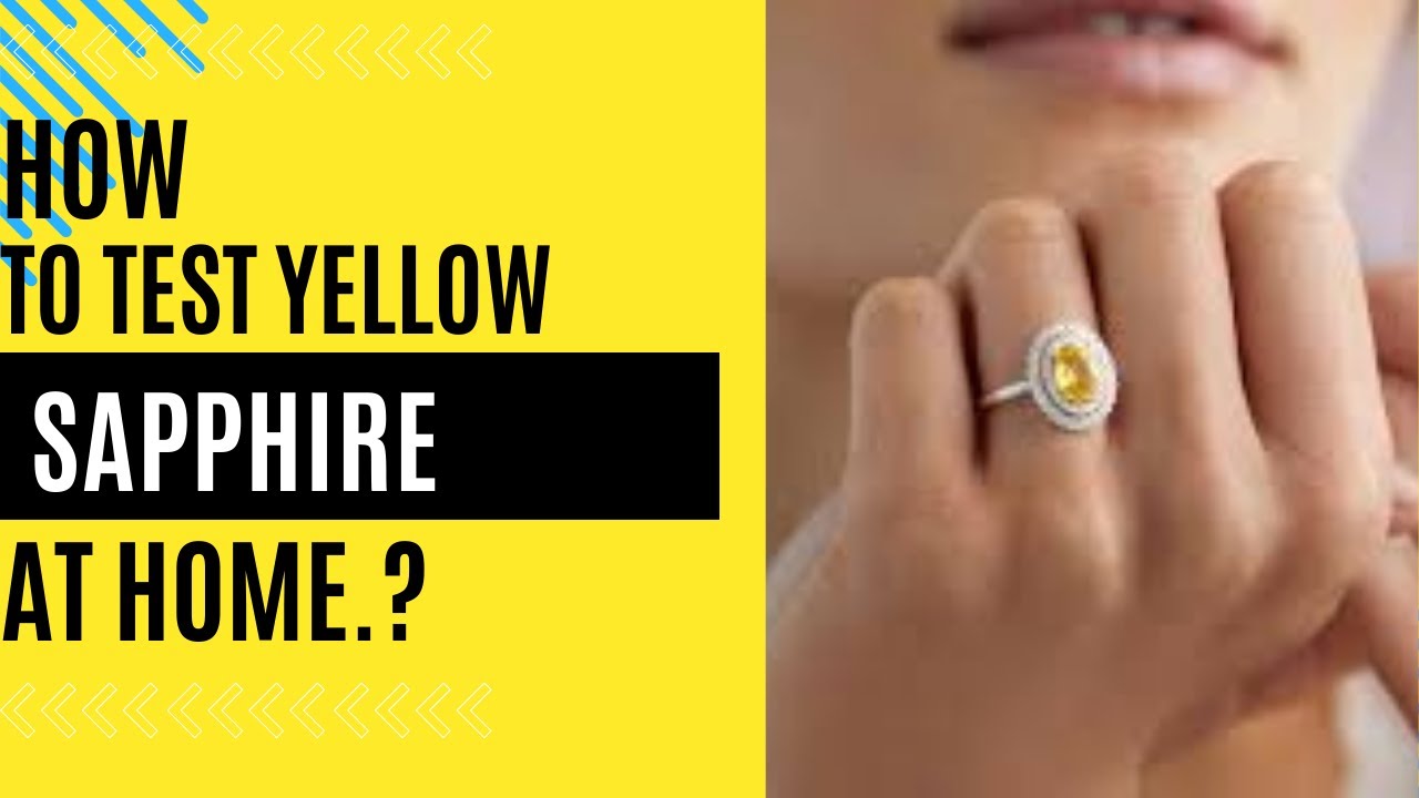how to test yellow sapphire at home | @DIgemsandminerals