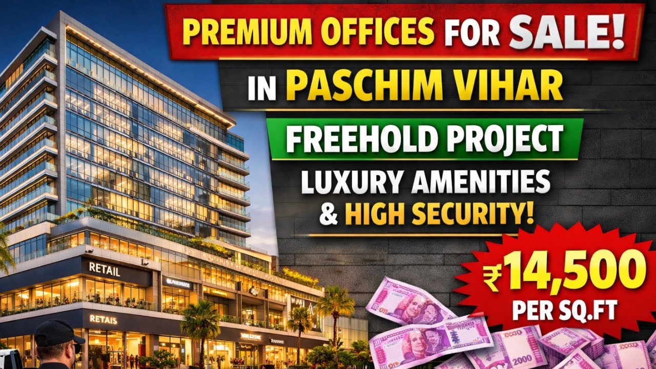 Office spaces in Paschim Vihar | ₹ 60 lac onwards /- | Sawasdee Gems commercial Complex | 