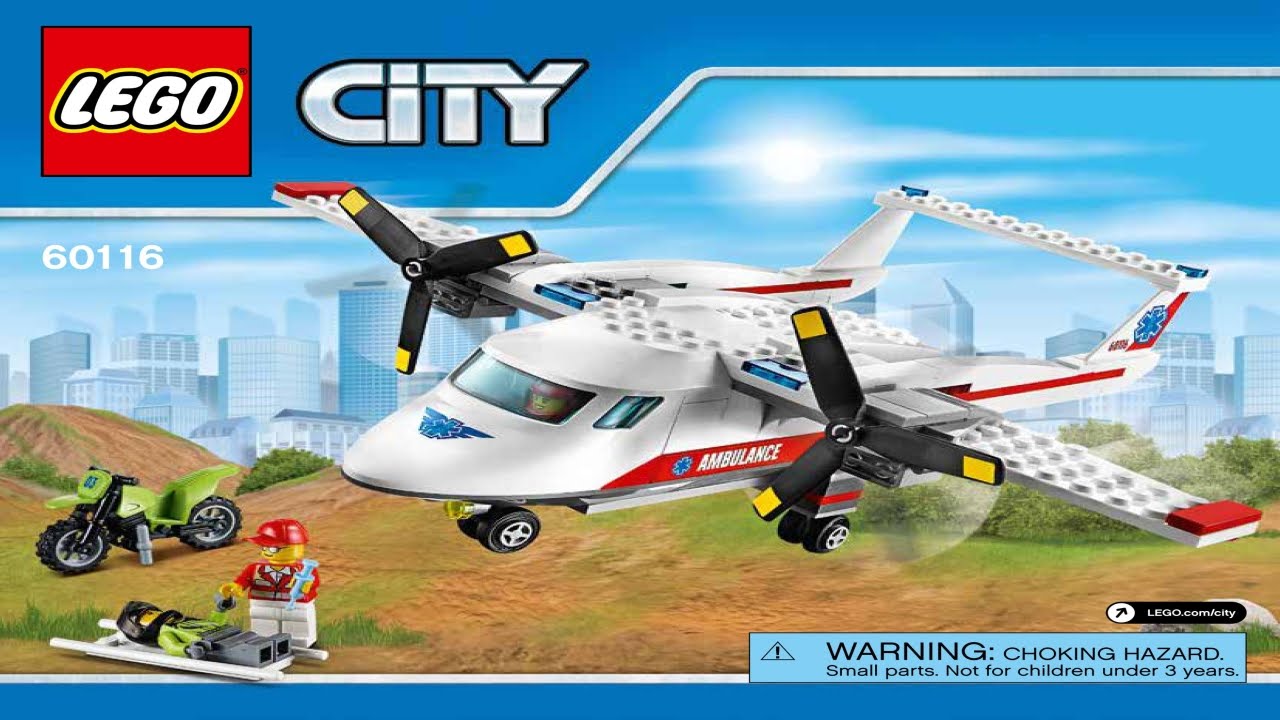 Instructions For LEGO City 60116 Ambulance Plane