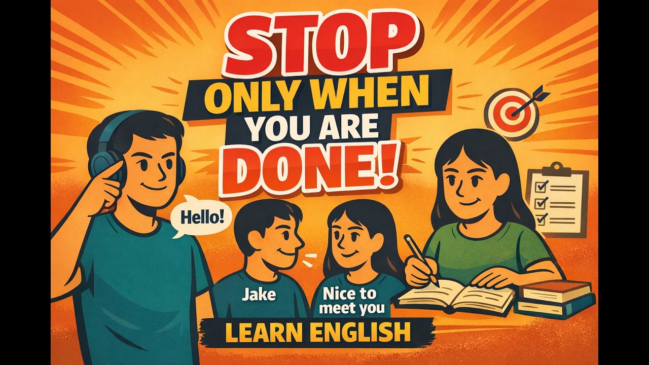Stop Only When You Are Done | Learn English | Mind Your English
