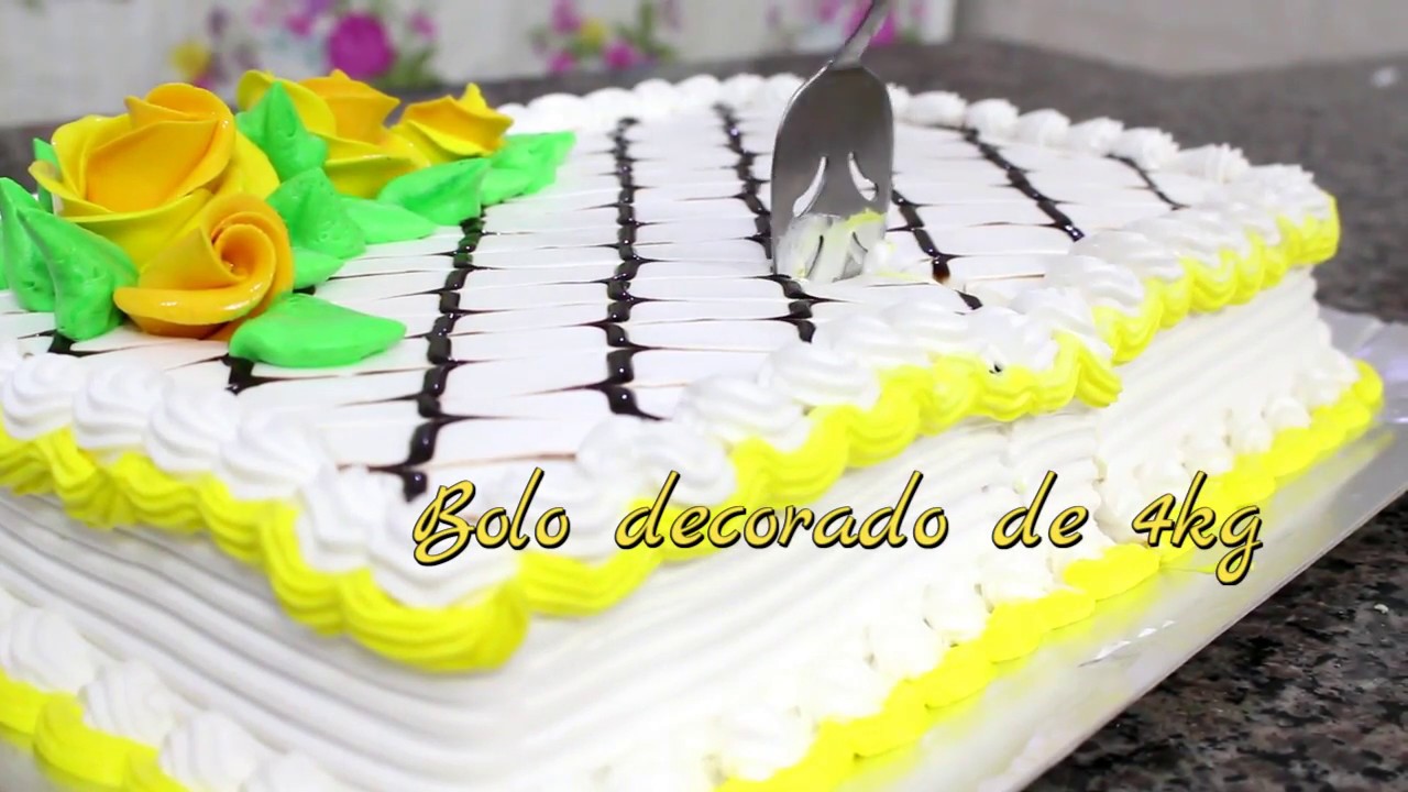 Como decorar um bolo de 4 Kg