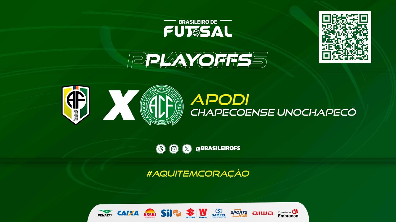 Brasileiro de Futsal | Apodi x Chapecoense | Quartas Ida | Ao vivo