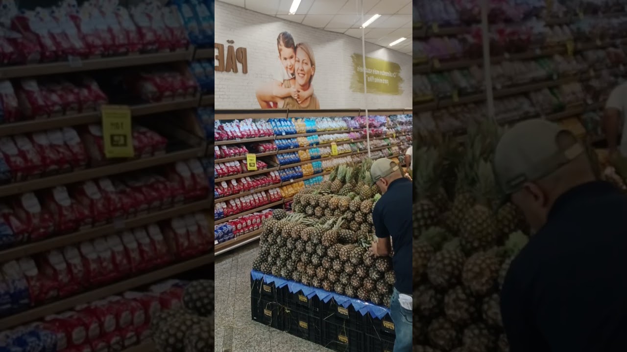 como montar a abacaxi #hortifruti #abacaxi #frutas #supermercado