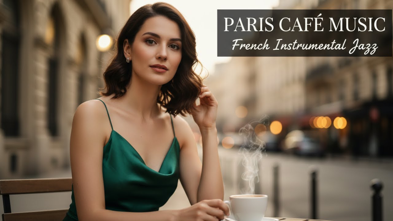 Paris Café at Sunset 🌇 French Instrumental Jazz | Warm Evening Mood