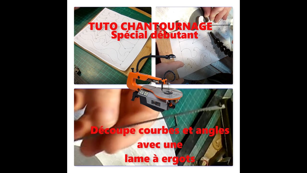 [TUTO DEBUTANT CHANTOURNAGE] Exercice découpe courbes et angles avec une lame à ergots